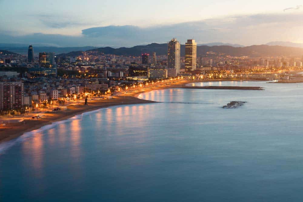 Strand von Barcelona